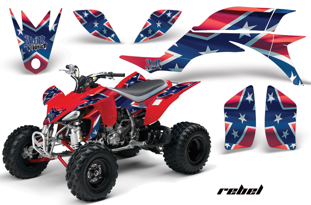 Yamaha YFZ450 04-08 Graphics Rebel Red